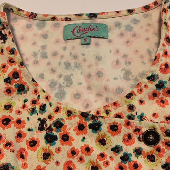 Candie’s Vintage Y2K Floral Print Romper - Women’s Size Small - Picture 6 of 6